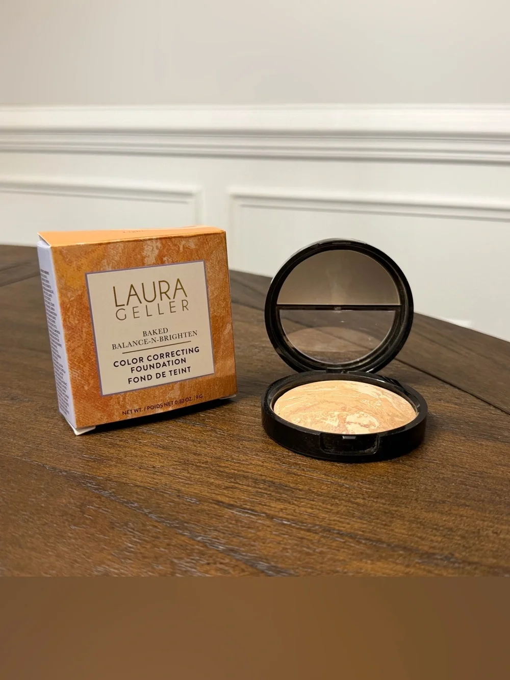 New LAURA GELLER Baked Balance-n-Brighten Color Correcting Foundation-LIGHT